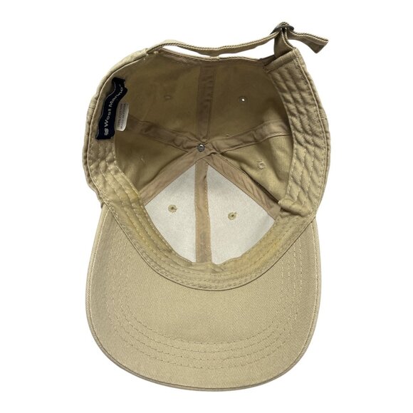Vintage Y2K West Marine Nautical Crest Hat – Beige Cotton Adjustable Cap – Ship - Picture 5 of 6